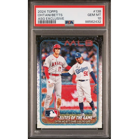 Graded 2024 Topps Monty Shohei Ohtani/Mookie Betts #138 All Star Game Exclusive Baseball Card PSA 10 Gem Mint