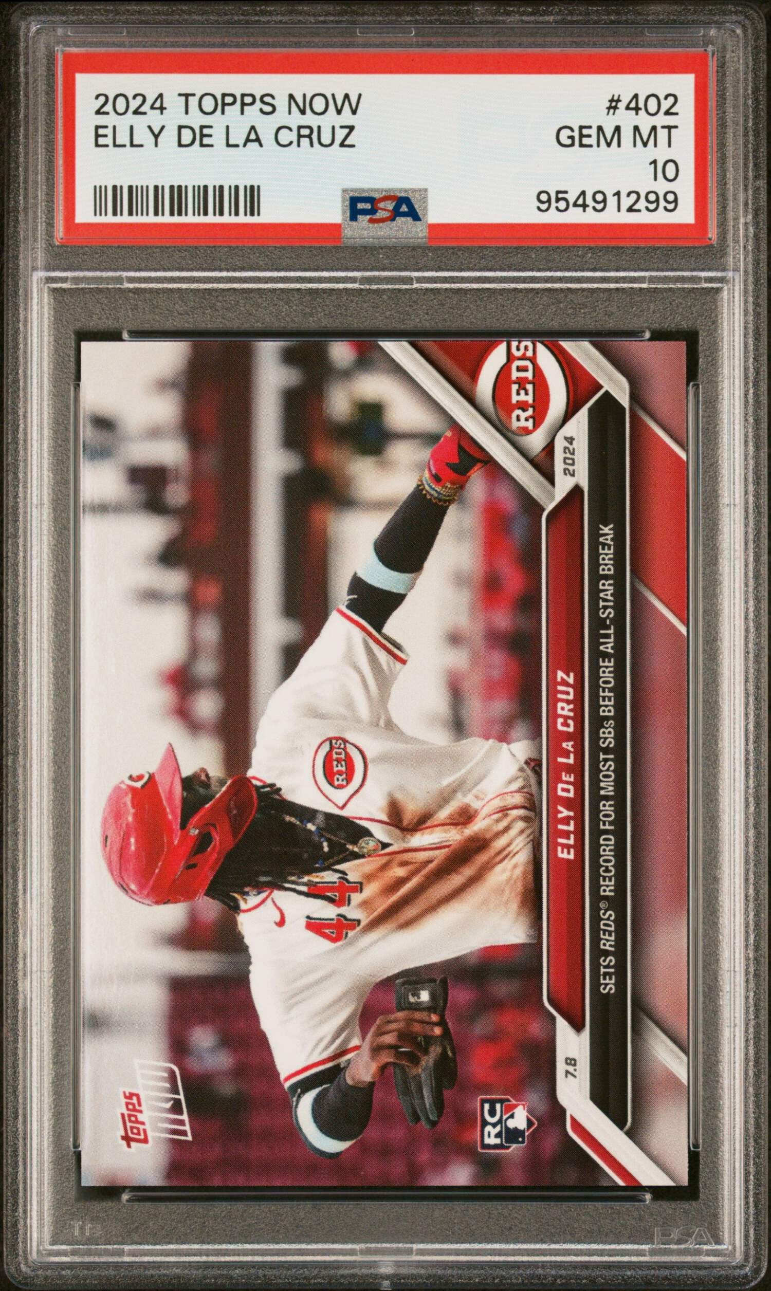 Graded 2024 Topps Now Elly De La Cruz #402 Rookie RC Baseball Card 