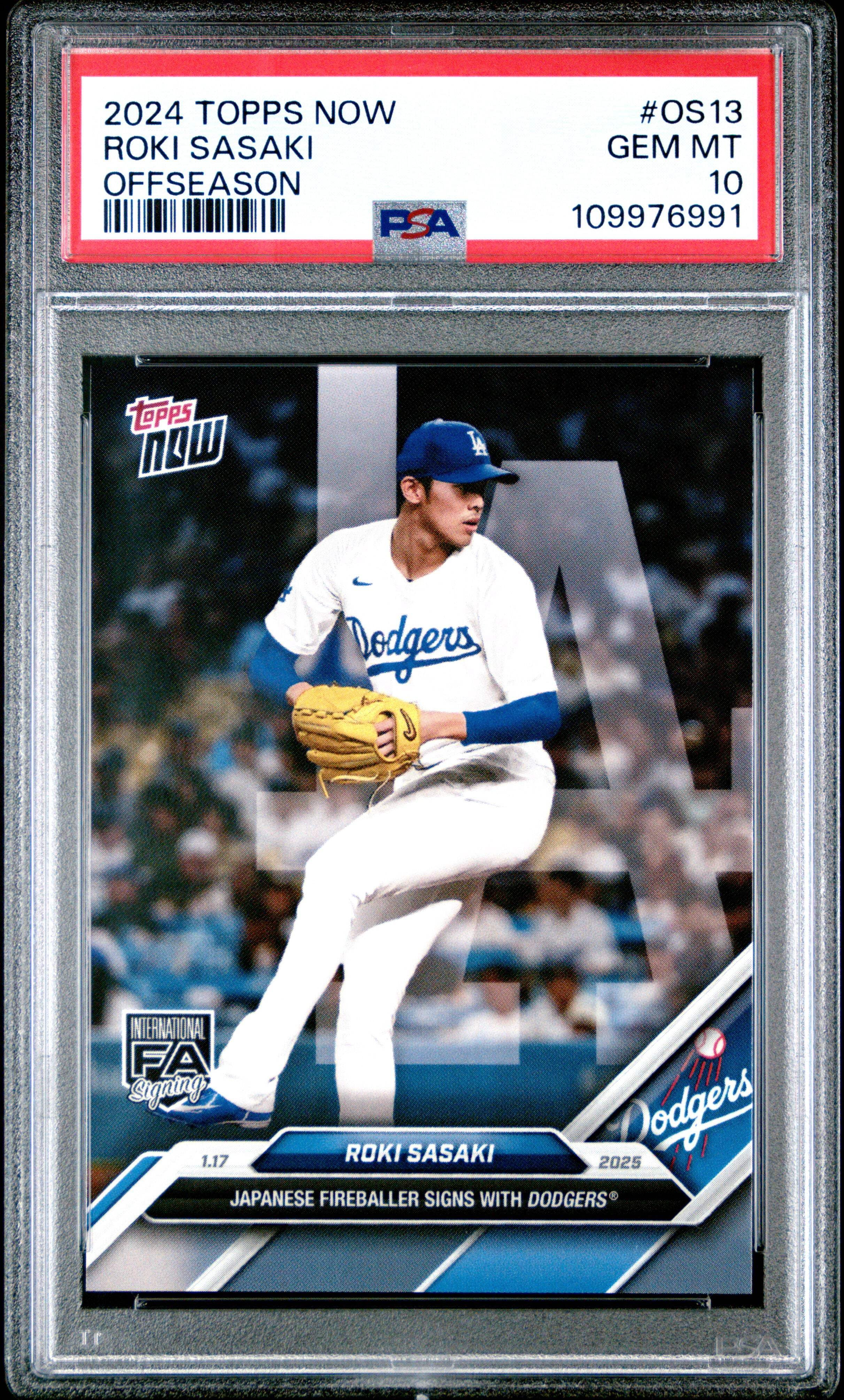 Roki Sasaki PSA 10 Rookie Card