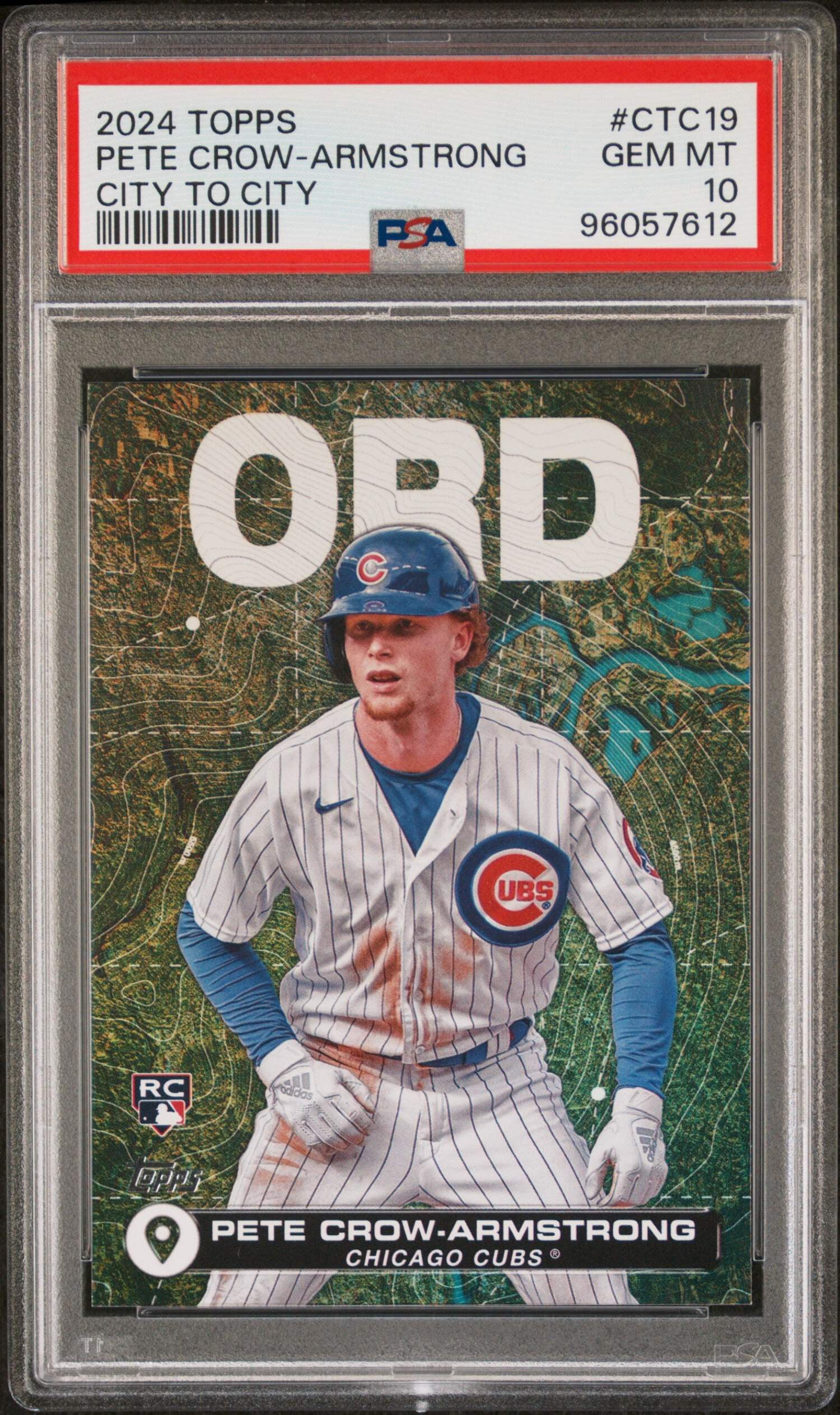 Graded 2024 Topps Pete Crow Armstrong #CTC19 City to City Rookie 