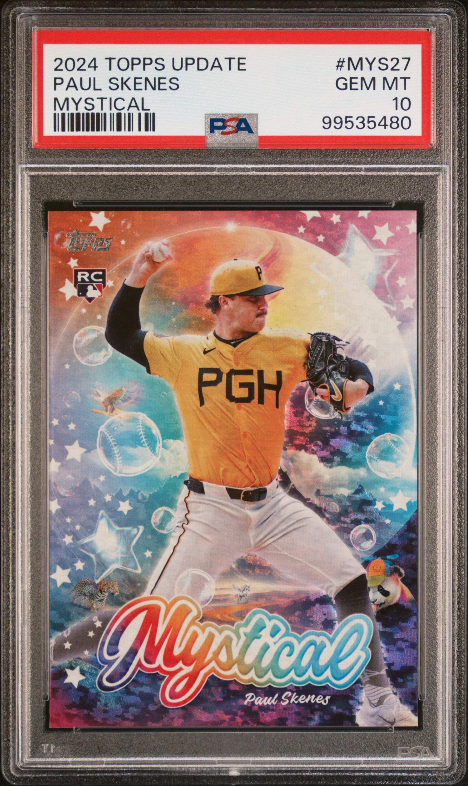 paul skenes graded rookie card Graded 2024 Topps Update Paul Skenes #MYS27 Mystical Rookie RC Baseball Card  PSA 10 Gem Mint