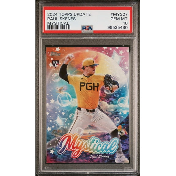 Graded 2024 Topps Update Paul Skenes #MYS27 Mystical Rookie RC Baseball Card PSA 10 Gem Mint