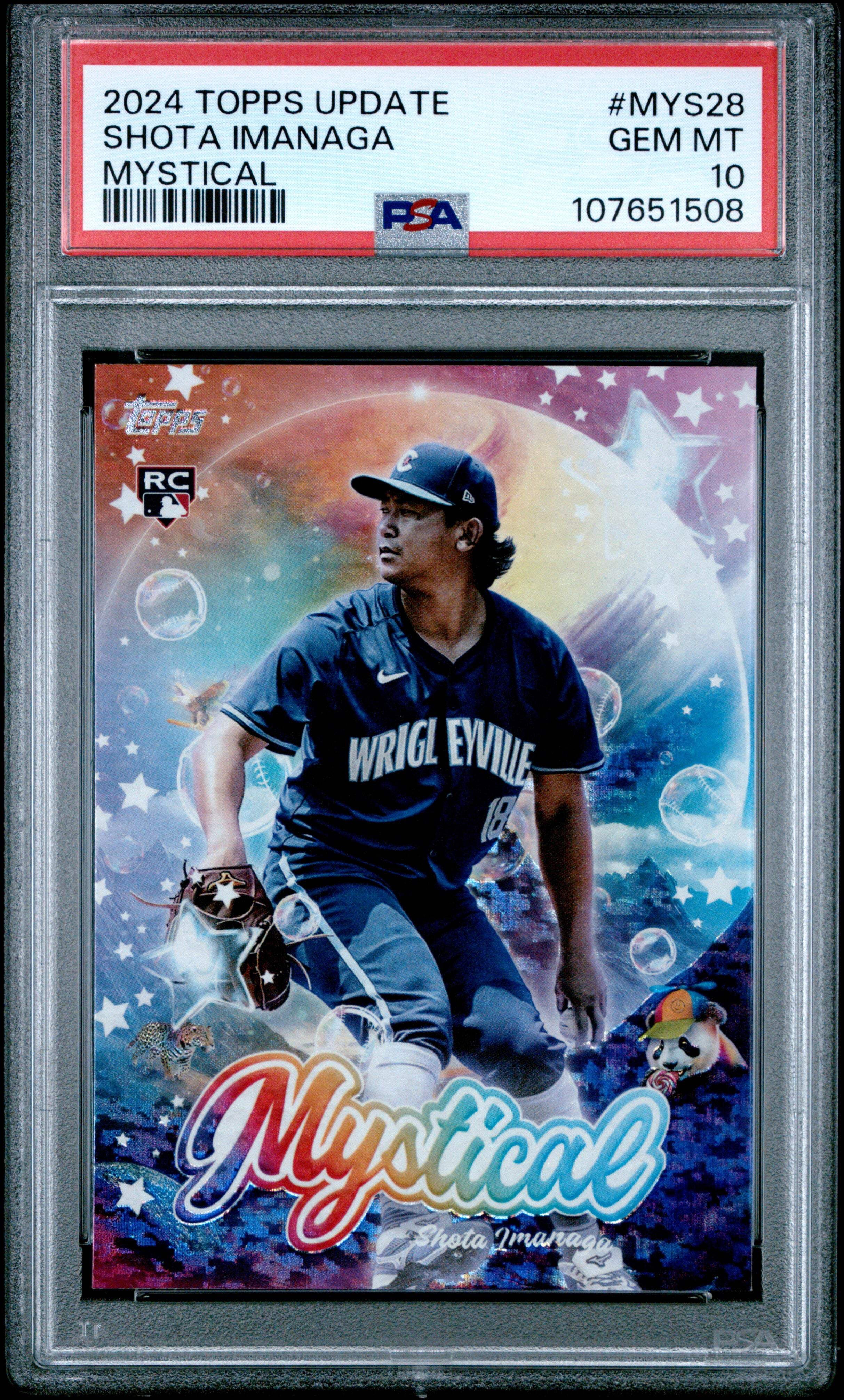 Graded 2024 Topps Update Shota Imanaga #MYS28 Mystical Rookie RC 