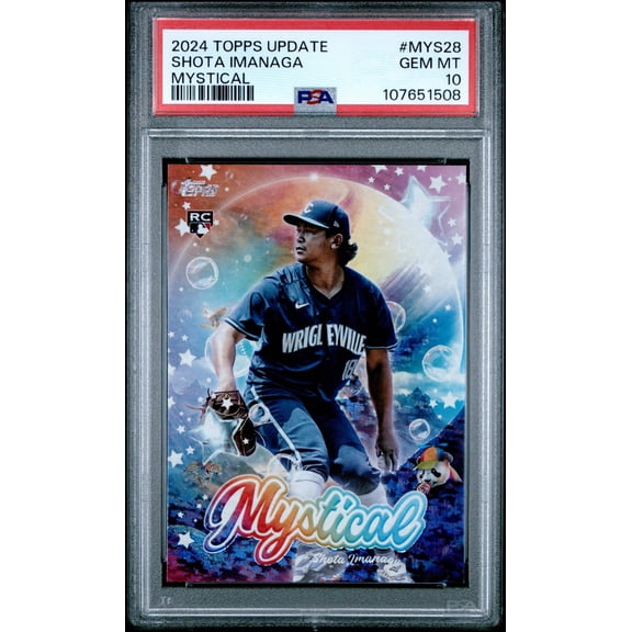 Graded 2024 Topps Update Shota Imanaga #MYS28 Mystical Rookie RC Baseball Card PSA 10 Gem Mint