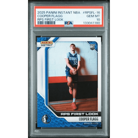 Graded 2025 Panini Instant Cooper Flagg #RPSFL16 RPS First Look Rookie RC Basketball Card PSA 10 Gem Mint
