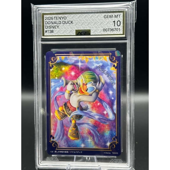 Graded 2025 Tenyo Disney Donald Duck Mickey #138 AGS Gem Mint 10