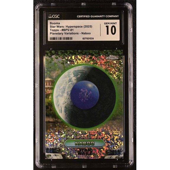 Graded 2025 Topps '24 Star Wars Hyperspace Booma #BPV-81 Planetary Variations Naboo CGC 10