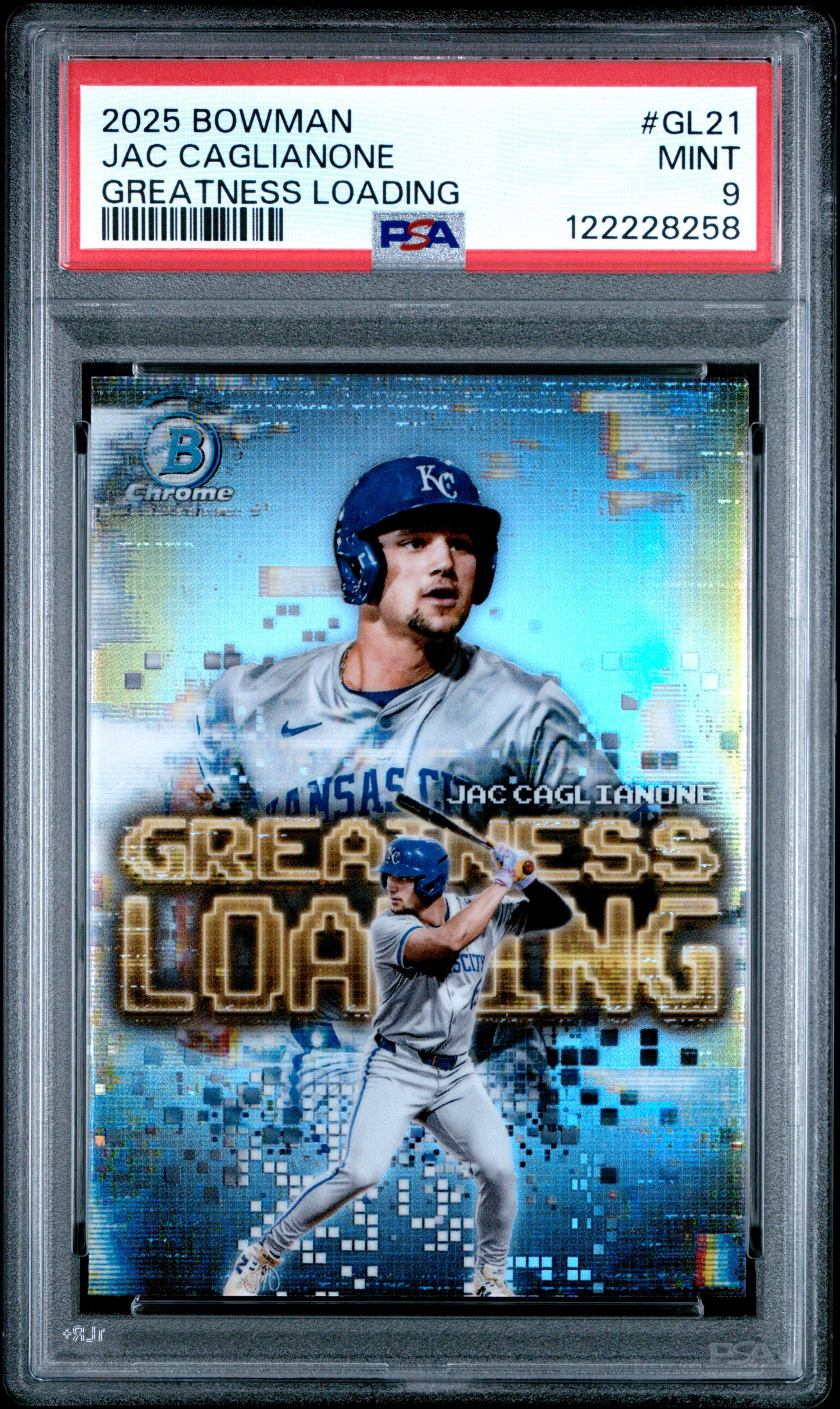 Graded 2025 Topps Bowman Jac Caglianone #GL21 Greatness Loading 