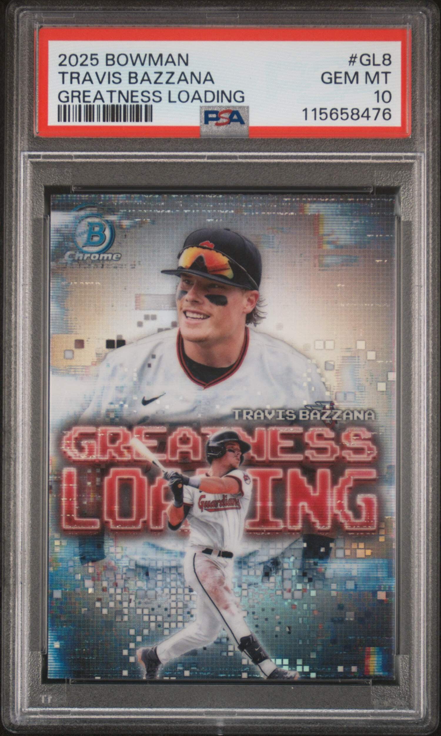 Graded 2025 Topps Bowman Travis Bazzana #GL8 Greatness Loading 