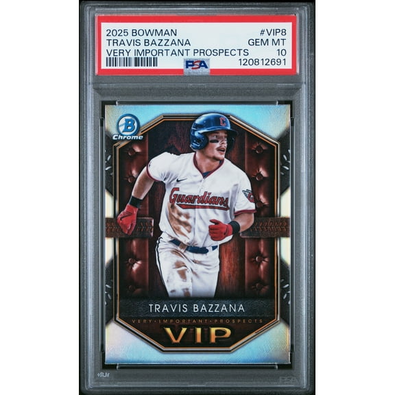 Graded 2025 Topps Bowman Travis Bazzana #VIP8 Very Important Prospects Rookie RC Baseball Card PSA 10 Gem Mint