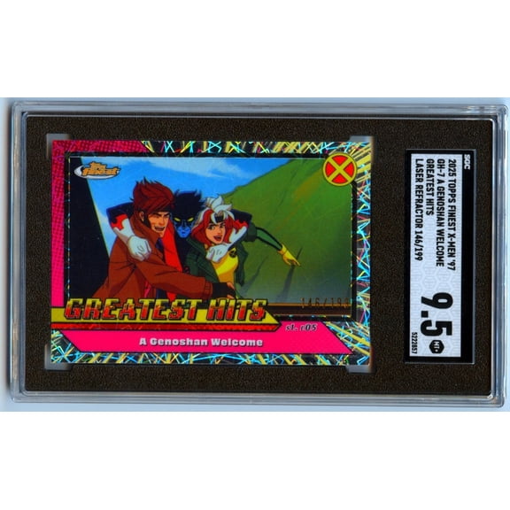 Graded 2025 Topps Finest X-Men Refractor 146/199 SGC 9.5 Proxima Midnight Gambit Rogue