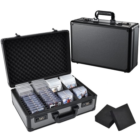Graded Card Case Storage Box X-Large Trading Card Organizer Box with Individual Slots