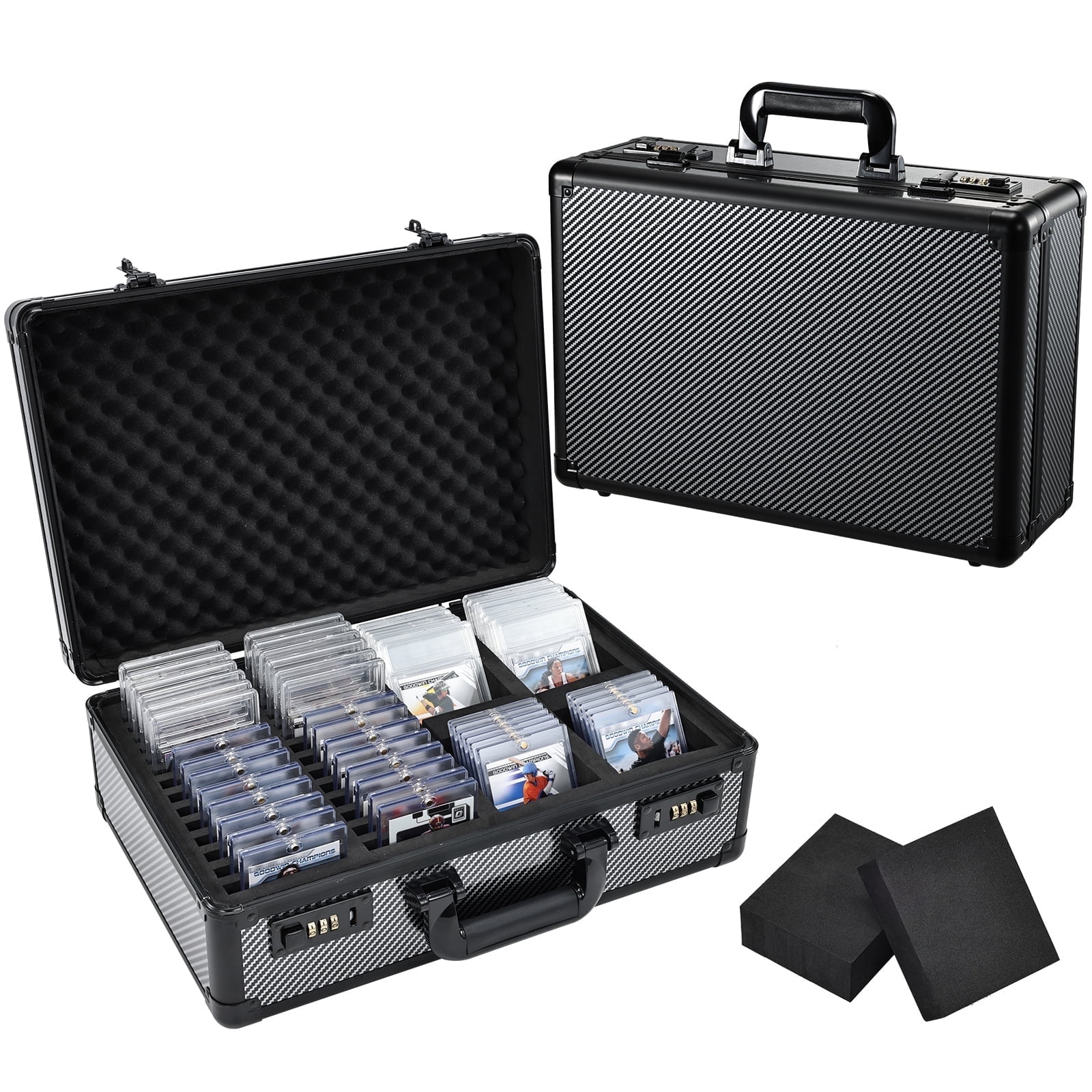 Joligrace Graded Card Case Storage Box X-Large Trading Card Organizer Box with Individual Slots