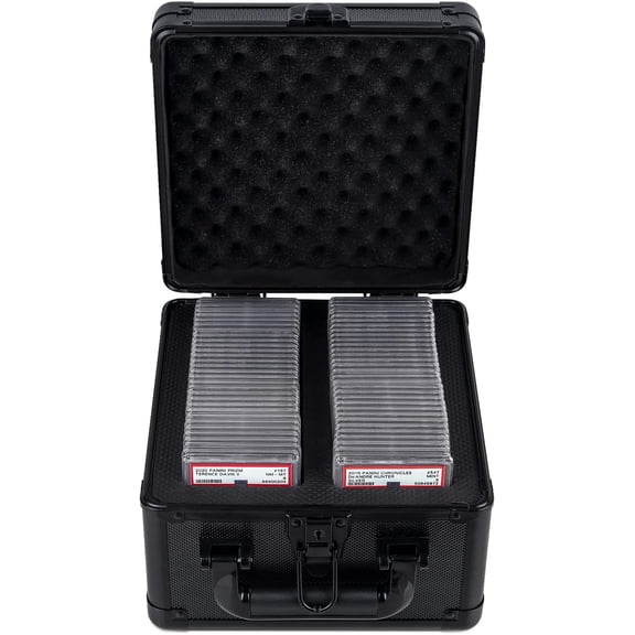 Graded Card Storage Box, PSA Slab Card Case for Graded Cards Sports Cards, Baseball Trading Card Case Holder Fits PSA, CSG, BGS and Top Loaders