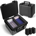 thumbnail image 1 of Graded Card Storage Box - Sports Trading Slab Case Compatible with PSA CSG SGC Magnetic Holder & Top Loaders, Waterproof Boxes 2 Custom Cards Compartments, 1 of 5