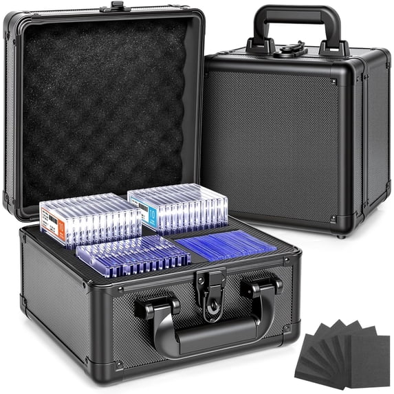 Graded Card Storage Box, Top Loader Boxes, Sports Trading Card Storage Case, Slab PSA/GMA/CSG/SGC/HGA Magnetic Holder, Baseball Football Card Case, Holds 300+ Cards