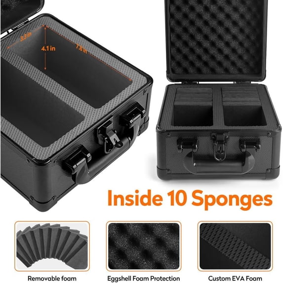 Graded Card Storage Box, Top Loaders Storage Boxes, PSA Card Slab Holder Storage Case for Trading Cards & Sports Cards