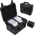 thumbnail image 1 of Graded Card Storage Box,Trading Case with 4 Foam Dividers,IP67 Waterproof PSA Slab for PSA/CSG/CGC/SGC/BGS Top Loaders Sports Cards, 1 of 5
