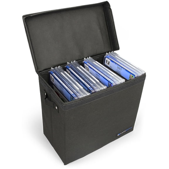 Graded Comic Book Storage Case Holds Up to 28 Comics Lightweight Fabric Box With Three Dividers