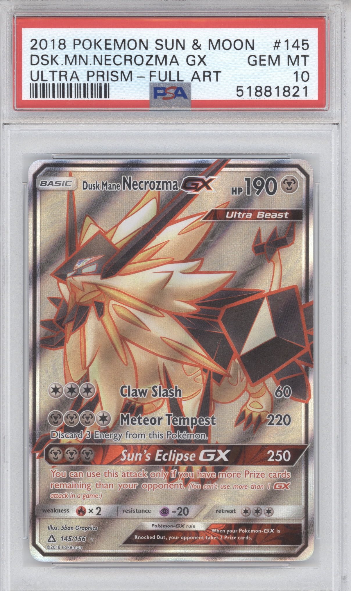 pokemon card dusk mane necrozma Sun & Moon Ultra Prism Ultra Rare GX #90 SM Ultra Prism Holofoil — buy this pokémon card at Poké Jeux. Dusk Mane Necrozma-GX | Ultra