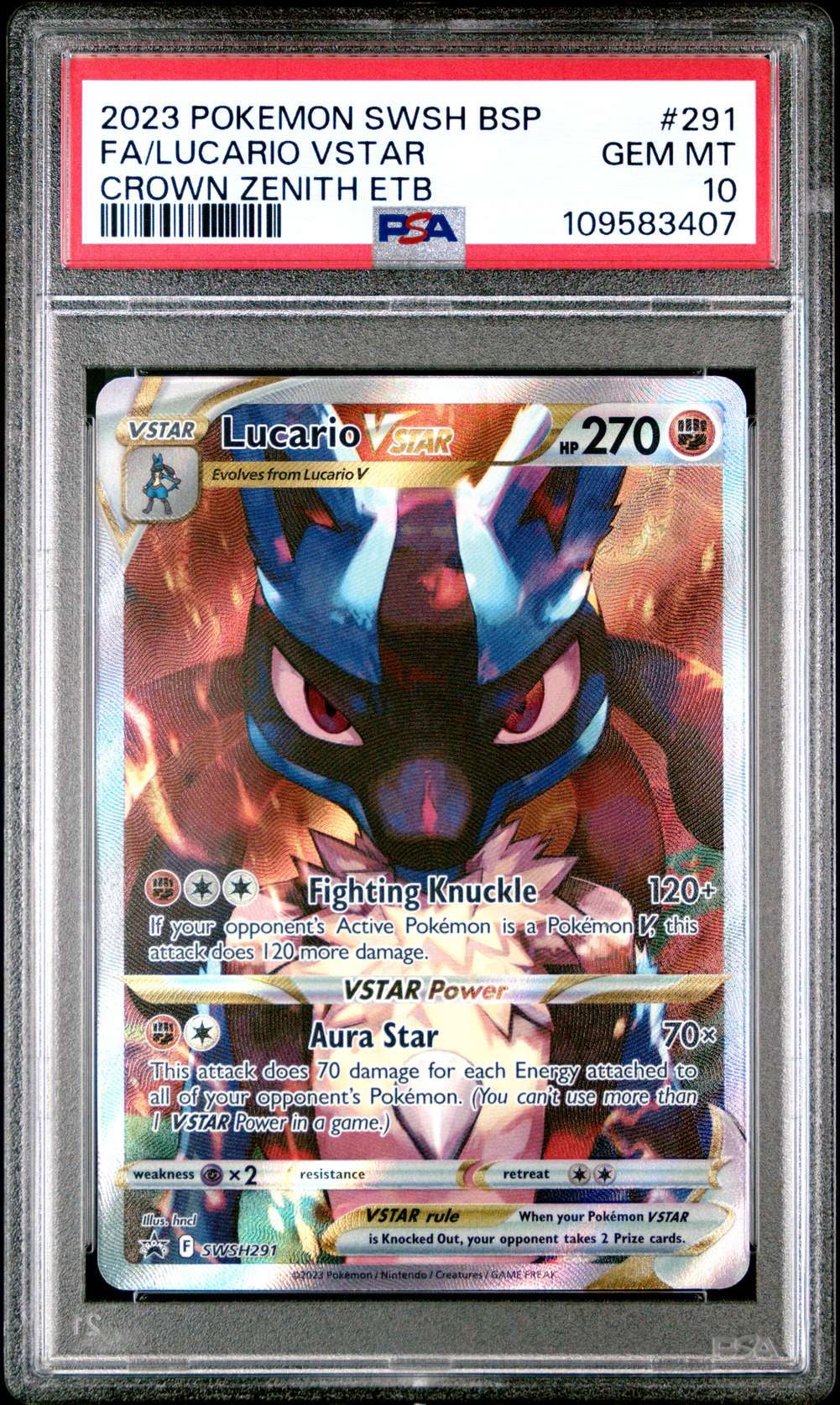 lucario v pokemon card price - 078/189 - Ultra Rare - Sword & Shield (You cant use more than 1 VSTAR Power in a game.) Weakness Psychic ×2 Resistance None None Retreat Cost Lucario V - Pokemon Code