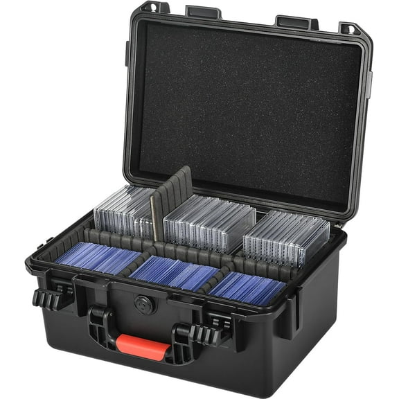 Graded Sports Card Storage Box - Card Case for Trading | Baseball Card, Graded Card Slab Carrying Case Fits PSA BGS FGS & SGC, Waterproof Holder Storage Box for Top Loader, Magnetic (Holder 300+)