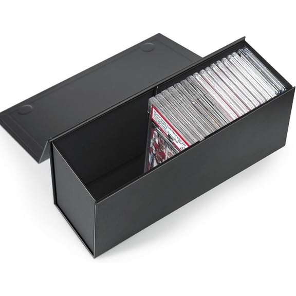 Graded Sports Card Storage Box, PSA Trading Slab Case Compatible with PSA, BGS, SGC-1 Pack