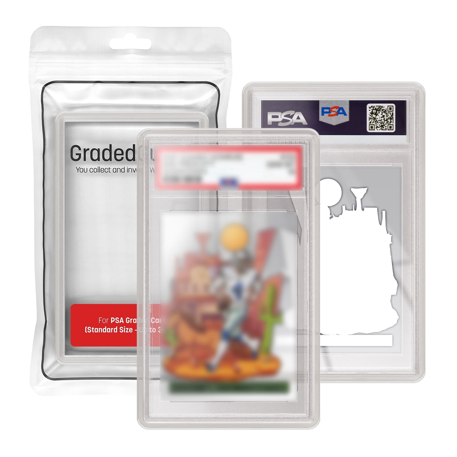 GradedGuard Jewel Case PSA Card Slab Protector, Translucent Vibrant Color Frame, Standard Size, Drop & Scratch Proof Holder for Graded Sports TCG Cards - Crystal - Walmart.com GradedGuard Jewel Case PSA Card Slab Protector, Translucent Vibrant Color Frame, Standard Size, Drop & Scratch Proof Holder for Graded Sports TCG Cards - Crystal - Walmart.com