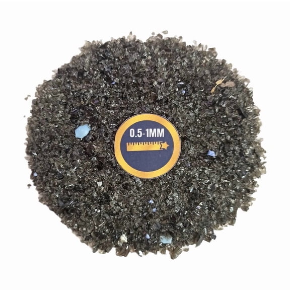 Gradelygems Black Obsidian Crushed Sand Powder 0.5-1mm | 2 Ounce Pack | Ideal for Crafting, Healing, and Jewelry