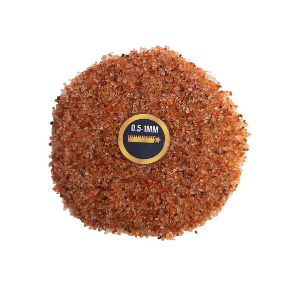 Gradelygems Carnelian Crushed Sand Powder 0.5-1mm | 2 Ounce Pack | Great for Crafting, Jewelry, and Healing