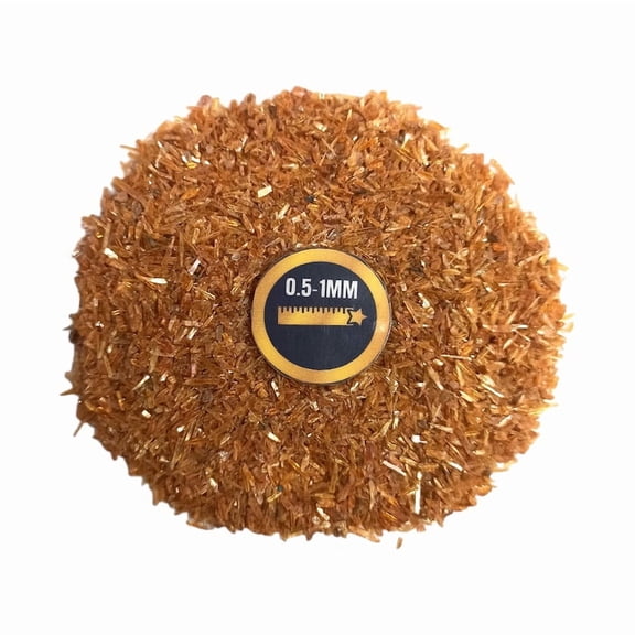 Gradelygems Orange Kyanite Crushed Sand Powder 0.5-1mm | 2 Ounce Pack | Great for Crafting, Jewelry, and Healing