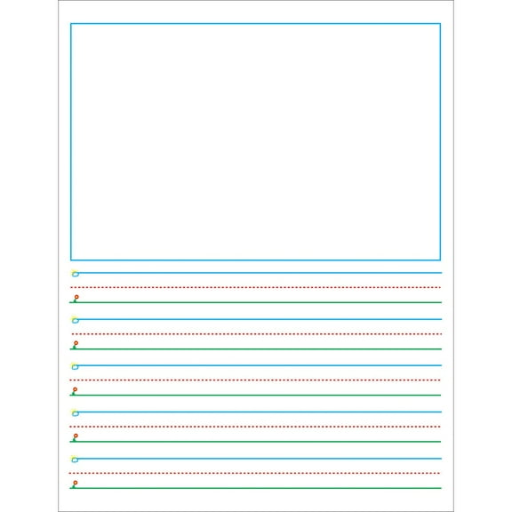 Teacher Created Resources Smart Start 1-2 Story Paper: 100 Sheets