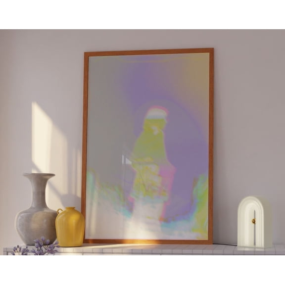 Gradient Art, Aura Poster, Psychedelic Poster, Retro Psychedelic, Dorm Decor, Aesthetic Dorm Wall Art, Y2K Decor, Y2K Aesthetic, 16x24 UNFRAMED