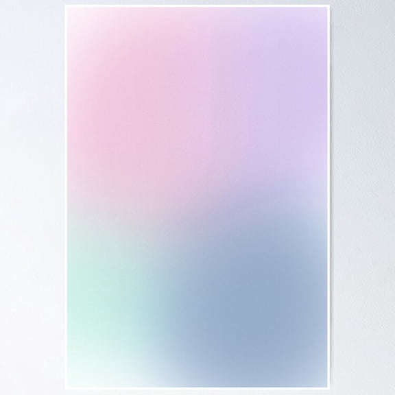 Gradient Art - Pink, Blue, Green, Purple Poster- Unframed Poster | Wall Art | Perfect For Home Decor & Gifts, 24x36