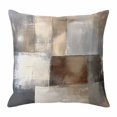 thumbnail image 1 of Gradient Art Throw Pillow Cover Grey Beige Blue Abstract Vintage Painting Retro Cotton Linen Cushion Cover Throw Pillow Case with Invisible Zipper for Couch Sofa Bed Chair Car 16x16 Inch, 1 of 14