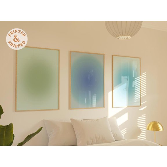 Gradient Aura Poster, Modern Minimalist, Set 3, Poster Only