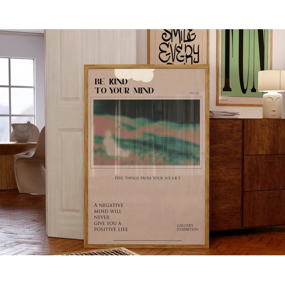 Gradient Aura Poster, Self Affirmation,60S Vintage Funky Wall Decor, Y2K Print, Art,70S Retro Wall Art Wall Art, Modern Wall Decor, 16x24 UNFRAMED