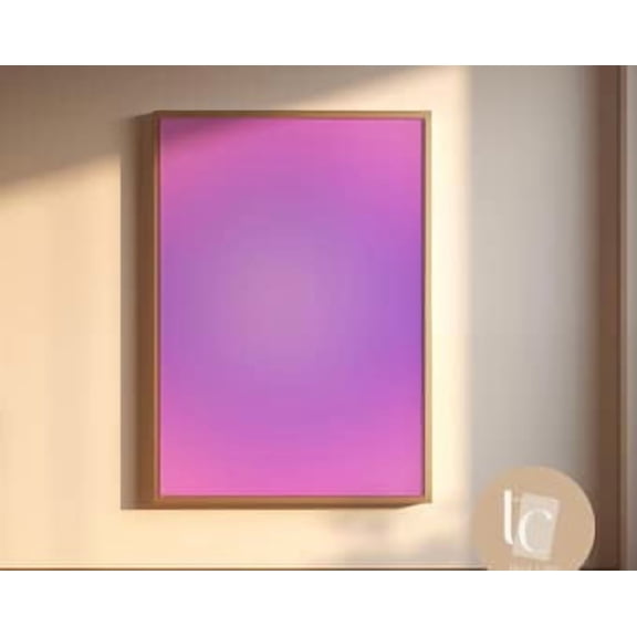 Gradient Aura Poster Vintage Style Wall Decor Physical Poster Home Wall Art, Poster Only