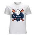 thumbnail image 1 of Gradient Baseball Logo T-Shirt Retro Sports Team Design Tee, 1 of 5