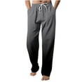 thumbnail image 1 of Gradient Beach Pants for Men Plus Size Casual Straight Leg Pants Elastic Waist Comfy Lounge Trousers Fall Winter Pajamas Pants, 1 of 5