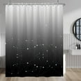 thumbnail image 1 of Gradient Black Star Sky Shower Curtains Sets Abstract Astrology Galaxy Astronomical Constellations Outer Space Shower Curtains Set with Hooks for Bathroom Bath 72x84 Inches Waterproof Fabric, 1 of 6