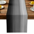 thumbnail image 1 of Gradient Black Table Runner, Abstract Black Grey White Gradient Water Ripples Washable Kitchen Table Runners Dress Scarves for Dining Table Decorations Party, 18x72in, 1 of 9