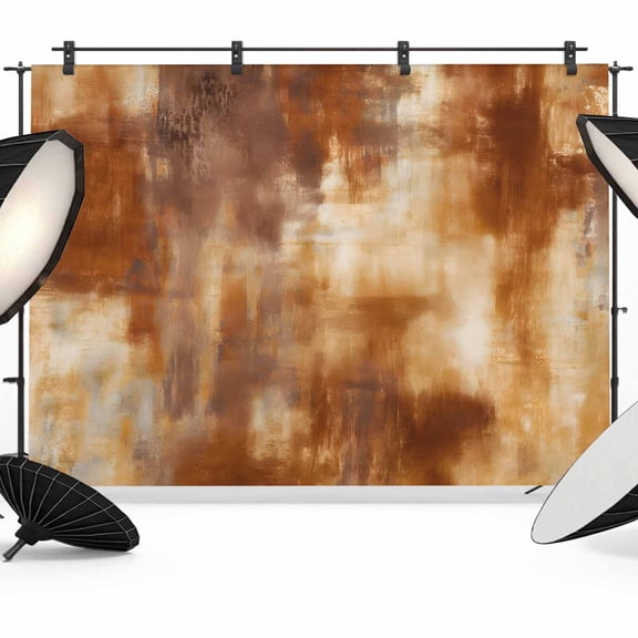 Gradient Burnt Orange Photography Backdrop 10x8FT, Abstract Vintage Burnt Orange Oil Painting Photo Backdrops, Background for Photography Studio Photo Studio Background, Back Drop for Photoshoot