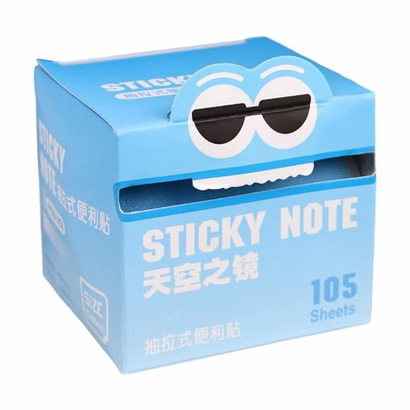 Gradient Clear Sticky Notes, 1Pc Waterproof Note Tape 105 Count, Saves Storage Space for Creative Hand Lettering, MELF