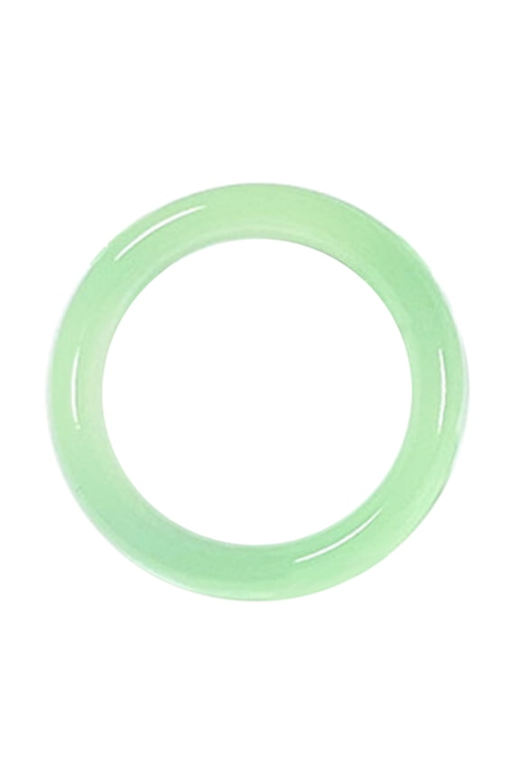 Gradient Color Acrylic Fashion Stackable Imitation Jade Jewelry Simple Statement Dome Rings