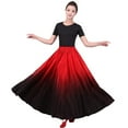 thumbnail image 1 of Gradient Color Balle Dancing Costumes Satin Silk Skirt, 1 of 4