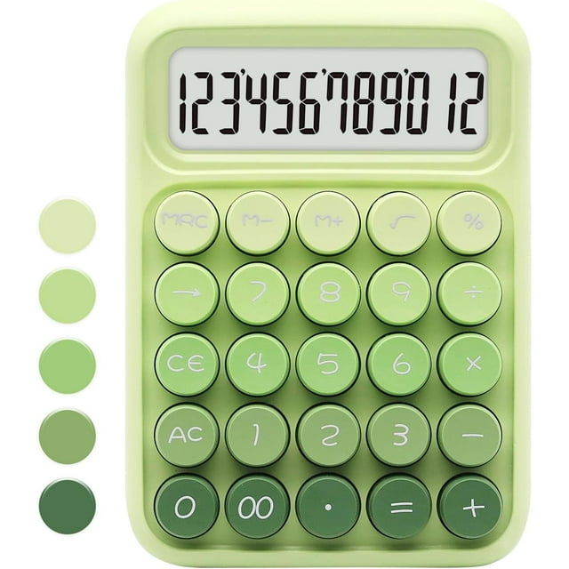 Gradient Color Calculator with 12 Digit Display and Big Buttons