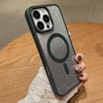 thumbnail image 1 of Gradient Color Case for Apple iPhone 15 Plus, Stylish Slim Clear Back Cover with Glitter Bling Paper Compatible with Magsafe Anti-Yellow Shockproof Case for Girls Women,Black, 1 of 6