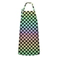 thumbnail image 1 of Gradient Color Checkered Pattern Apron-Garden Aprons for Women with Pockets-Cotton Linen Waterproof Kitchen Cooking Gardening Aprons Adjustable for Kitchen,Cooking,BBQ and Salon 33x27 Inch, 1 of 7