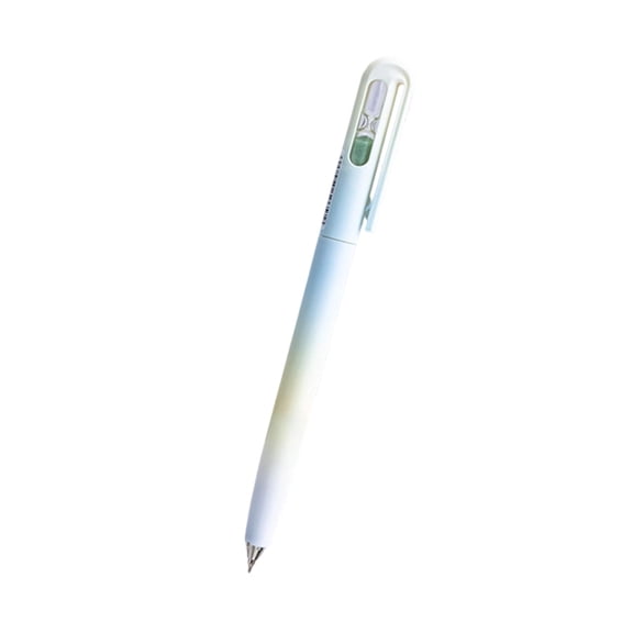 Gradient Color Drifting Bottle 0.5mm Neutral Retractable Pen, Rotating Ballpoint Smooth Writing Black Ink Pen, Fast Drying Office Stationery, Style D (Multicolor, 15*1)